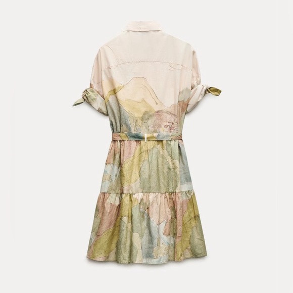 ZARA BLOGGERS’ FAVORITE PRINTED SHORT DRESS ZW COLLECTION - Picture 11 of 16